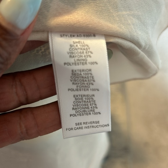 Aryn Kanthropologie Aztec High Low Silk Dress, Size Small - Picture 16 of 17